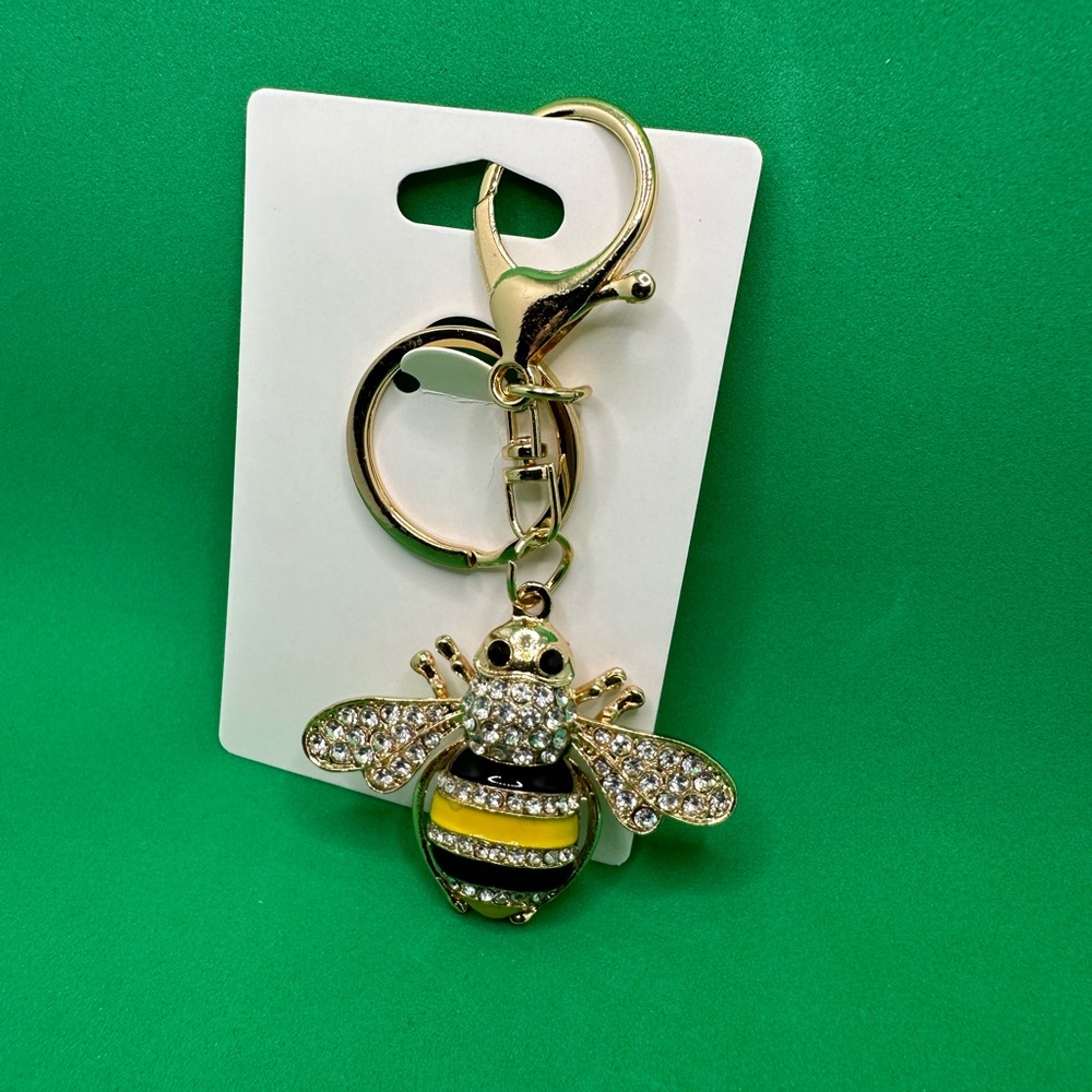 Bee bag charm/keychain NEW - Picture 4 of 8